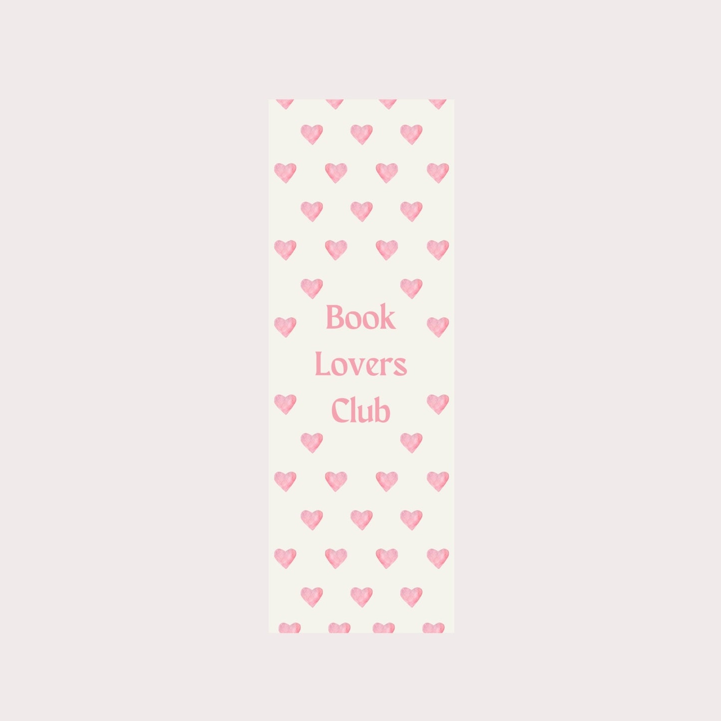 Book lovers club bookmark
