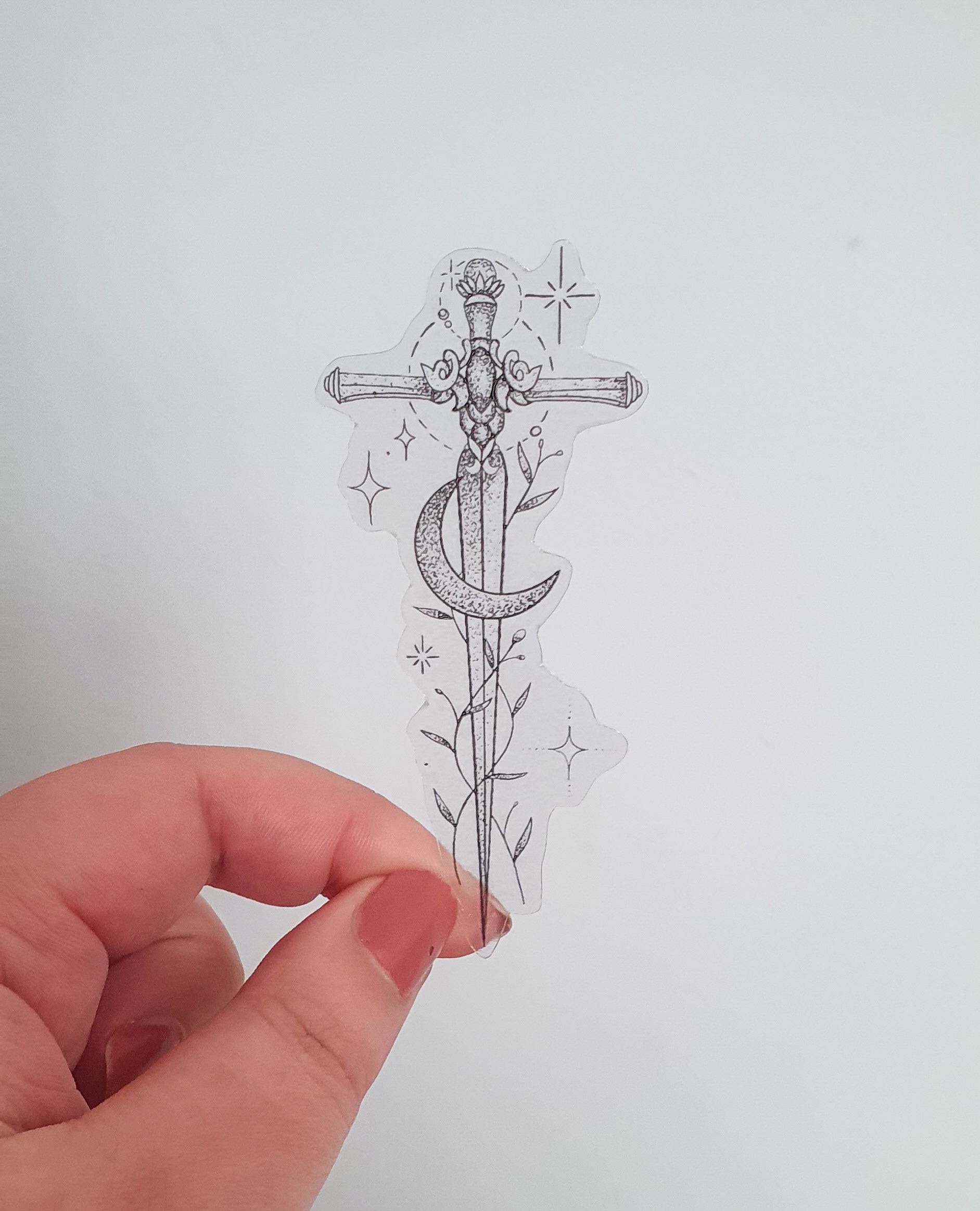 Crossed Swords Drawing' Sticker