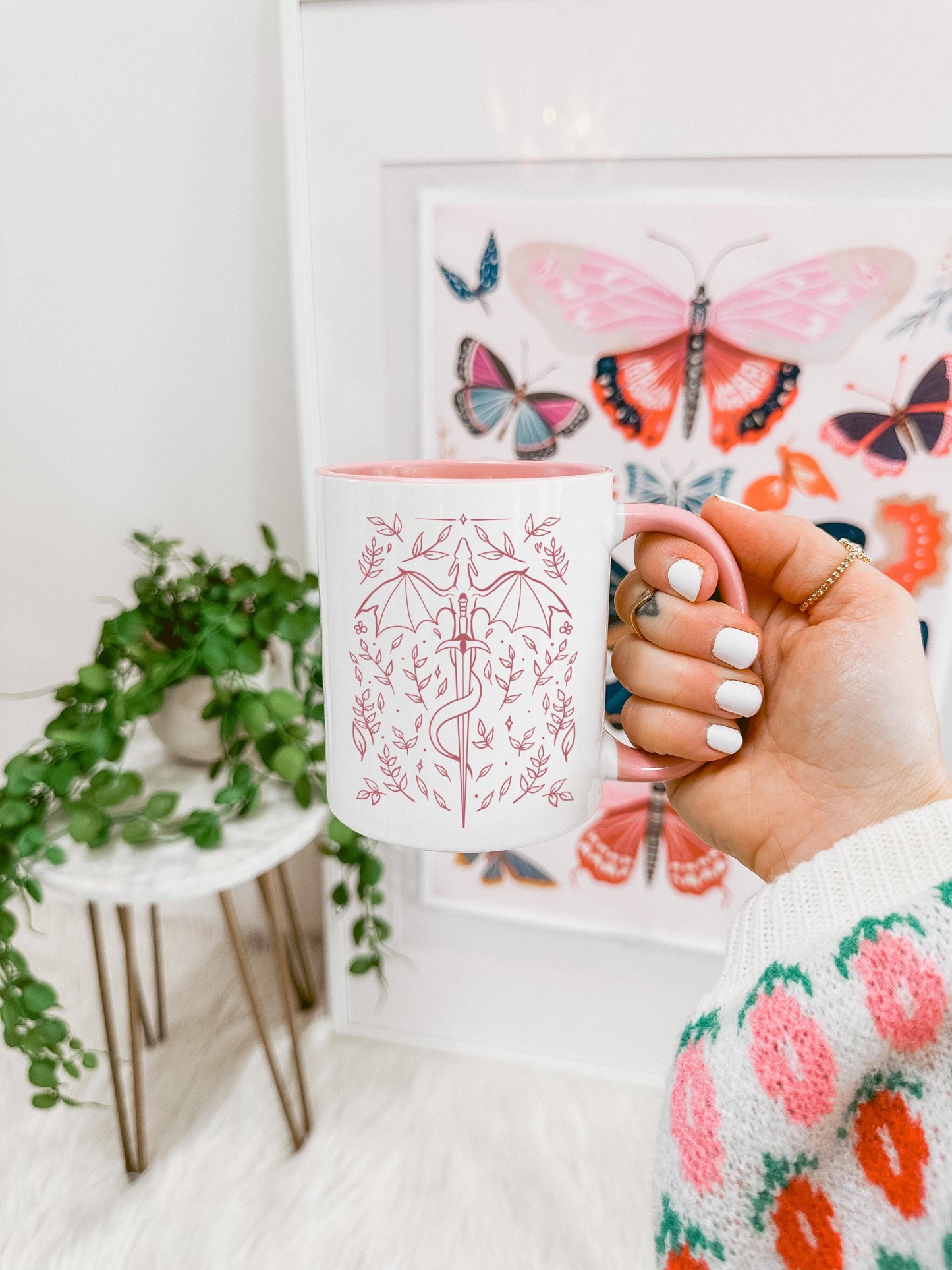 Dragon and sword 11oz ceramic mug
