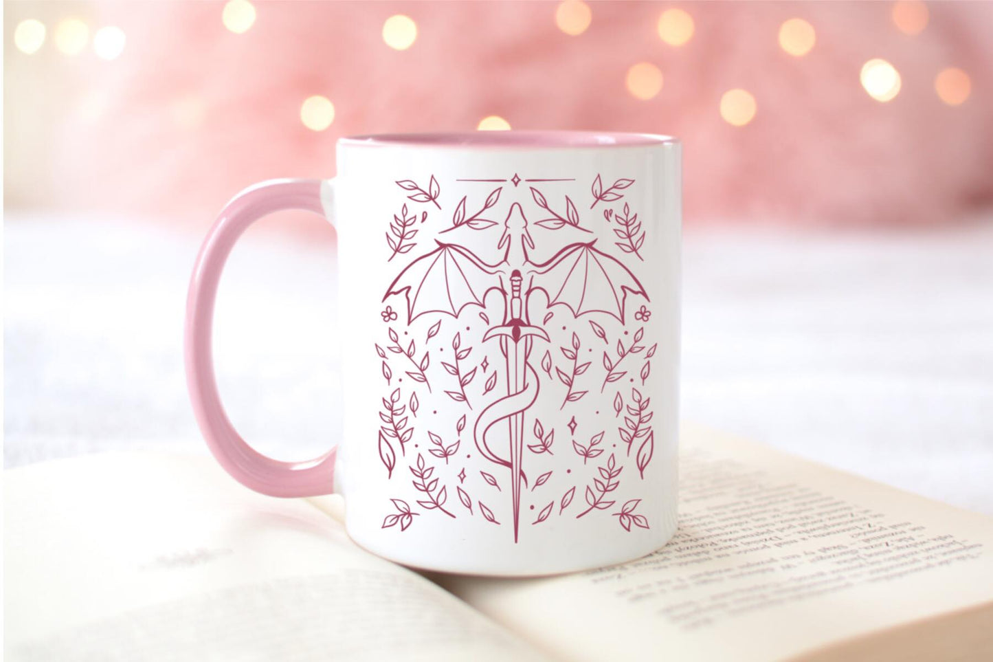 Dragon and sword 11oz ceramic mug