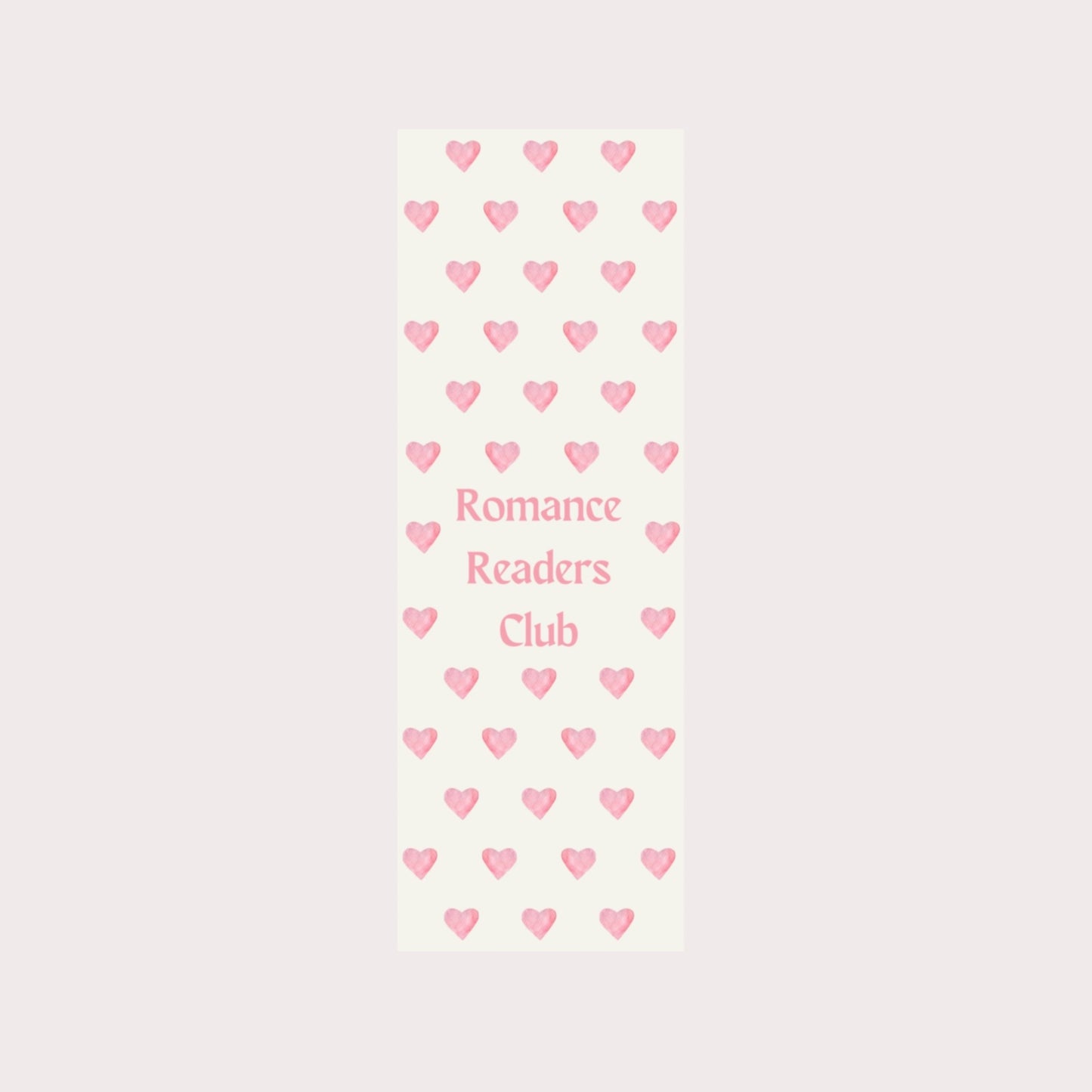 Romance readers club bookmark