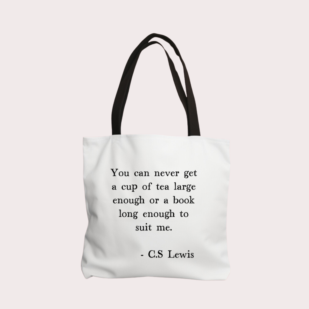 C.S Lewis quote cotton tote bag
