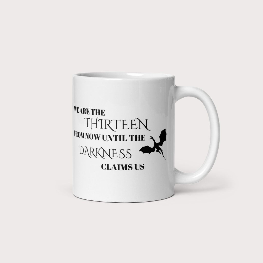 Thone of glass the thirteen 11oz ceramic coffee mug - Officially licensed by Sarah J. Maas