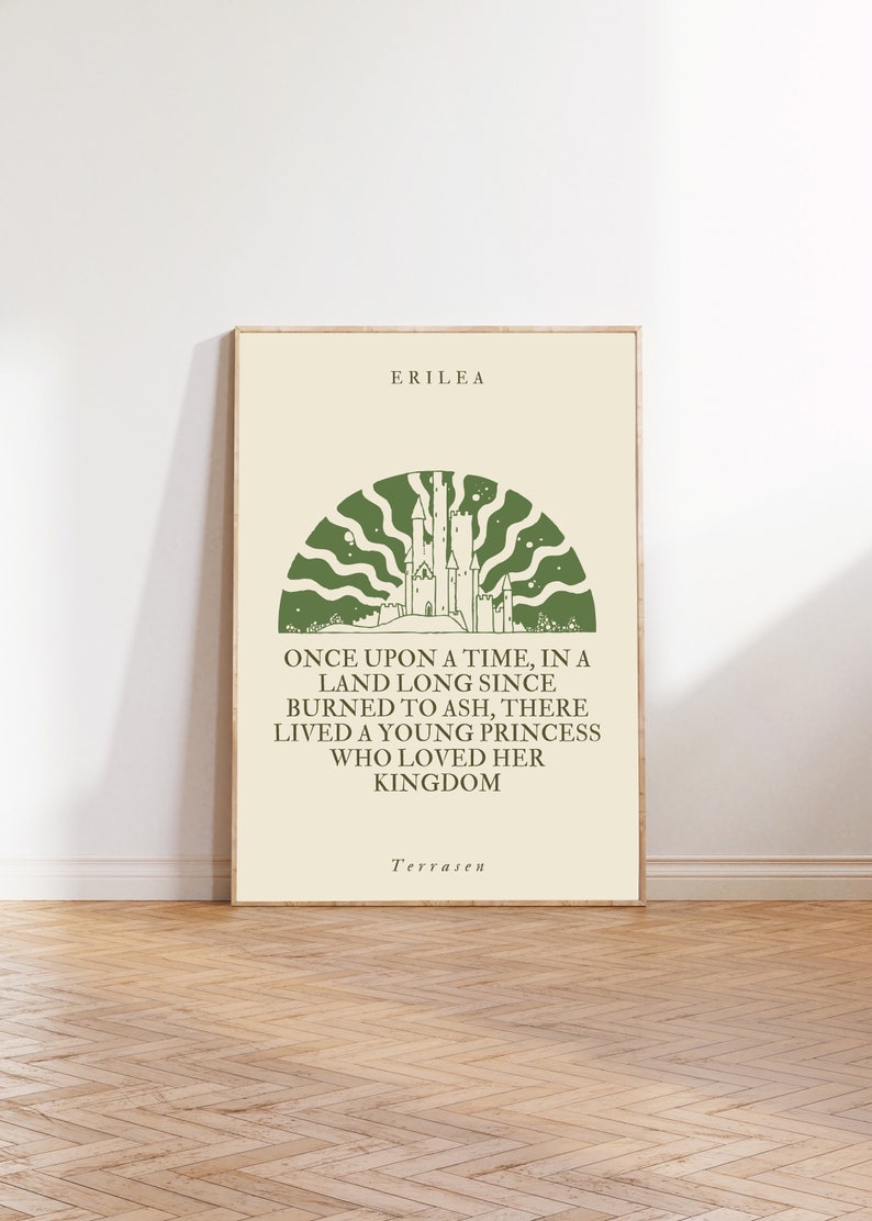 Throne of glass Terrasen print - officially licensed by Sarah J Maas