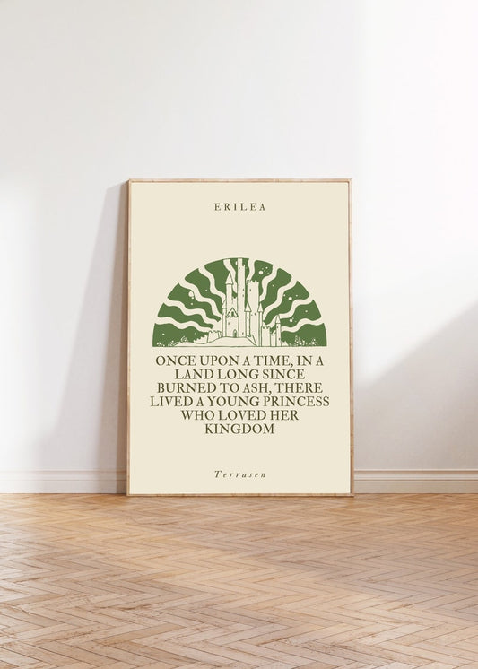 Throne of glass Terrasen print - officially licensed by Sarah J Maas