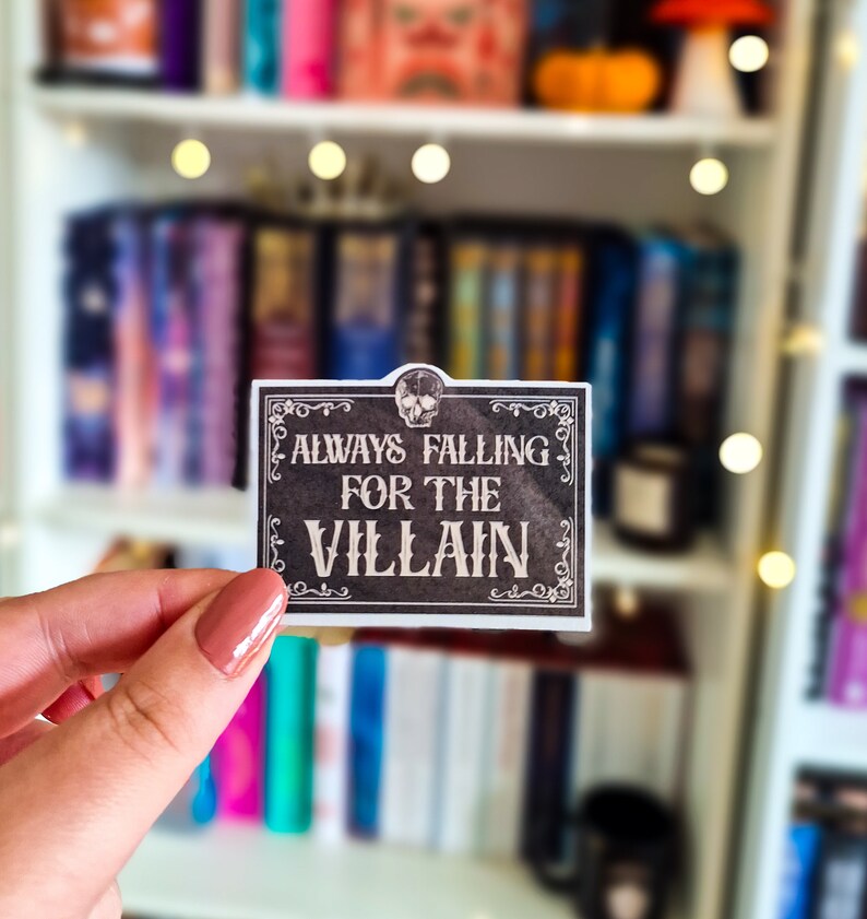 Always falling for the villain sticker