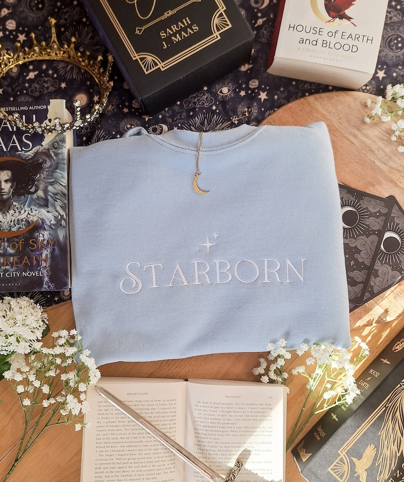 Crescent City Starborn embroidered sweatshirt, variety of colours
