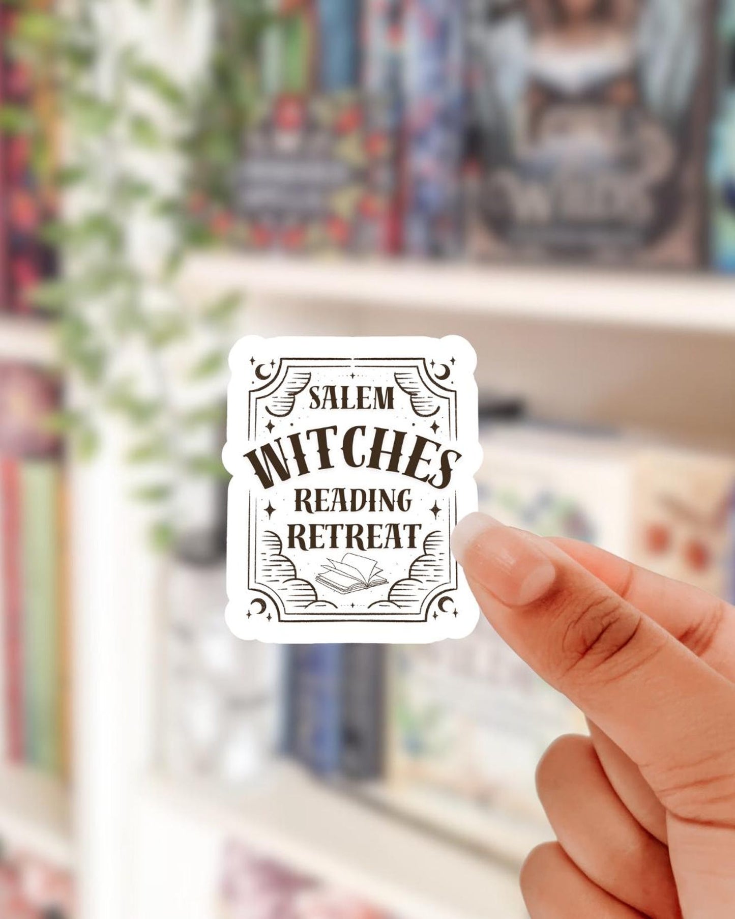 witches reading retreat sticker