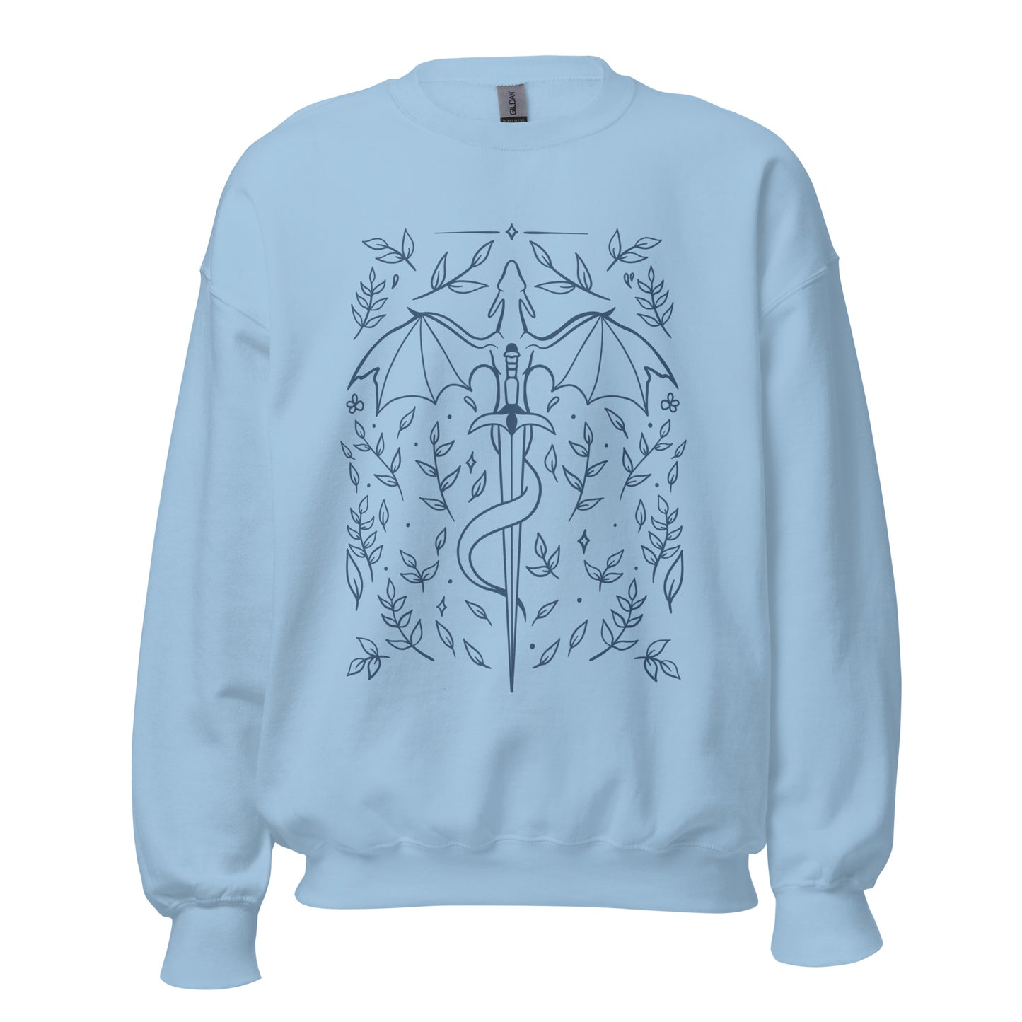 Dragon and sword sweatshirt bookish sweatshirt