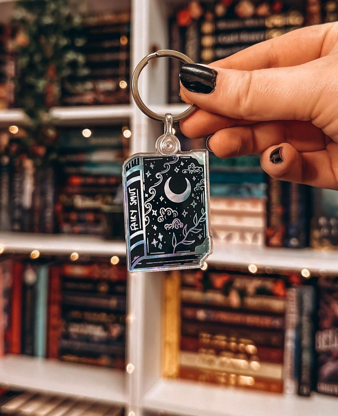 Celestial fairy smut bookish keyring