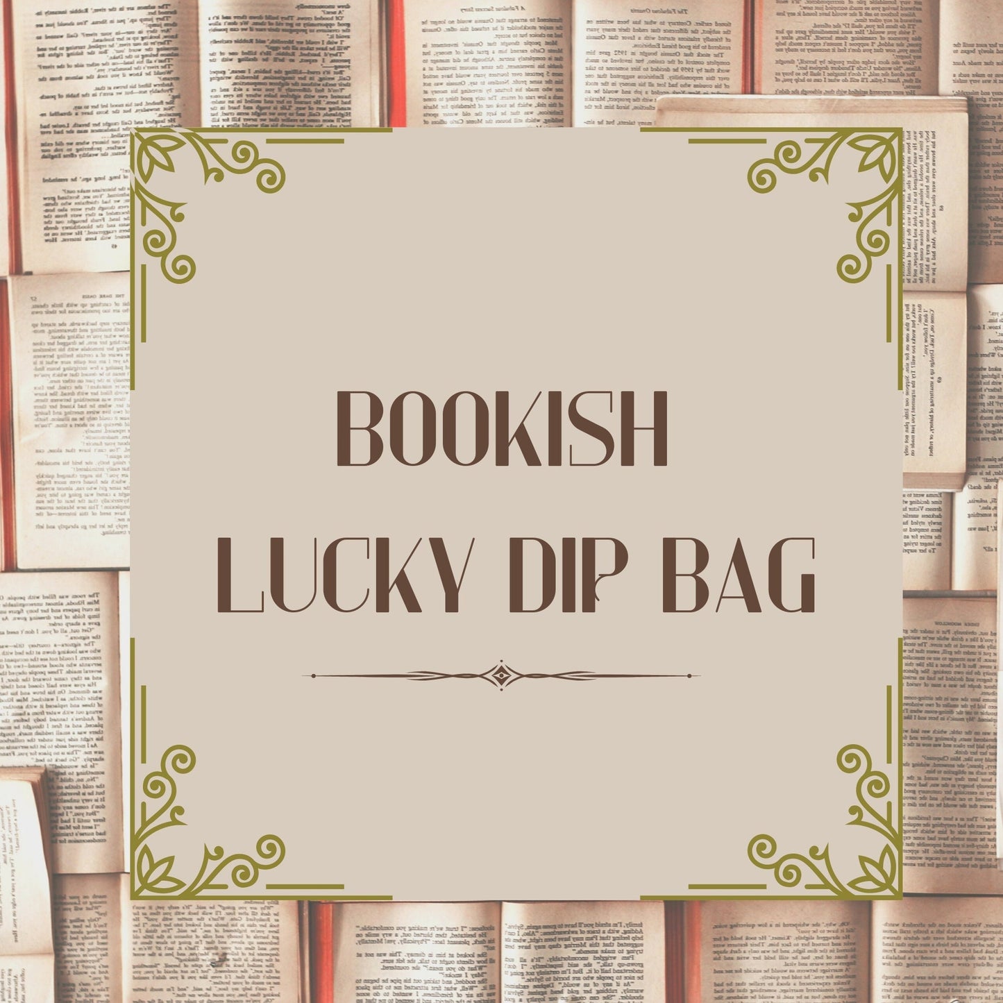 bookish lucky dip bag