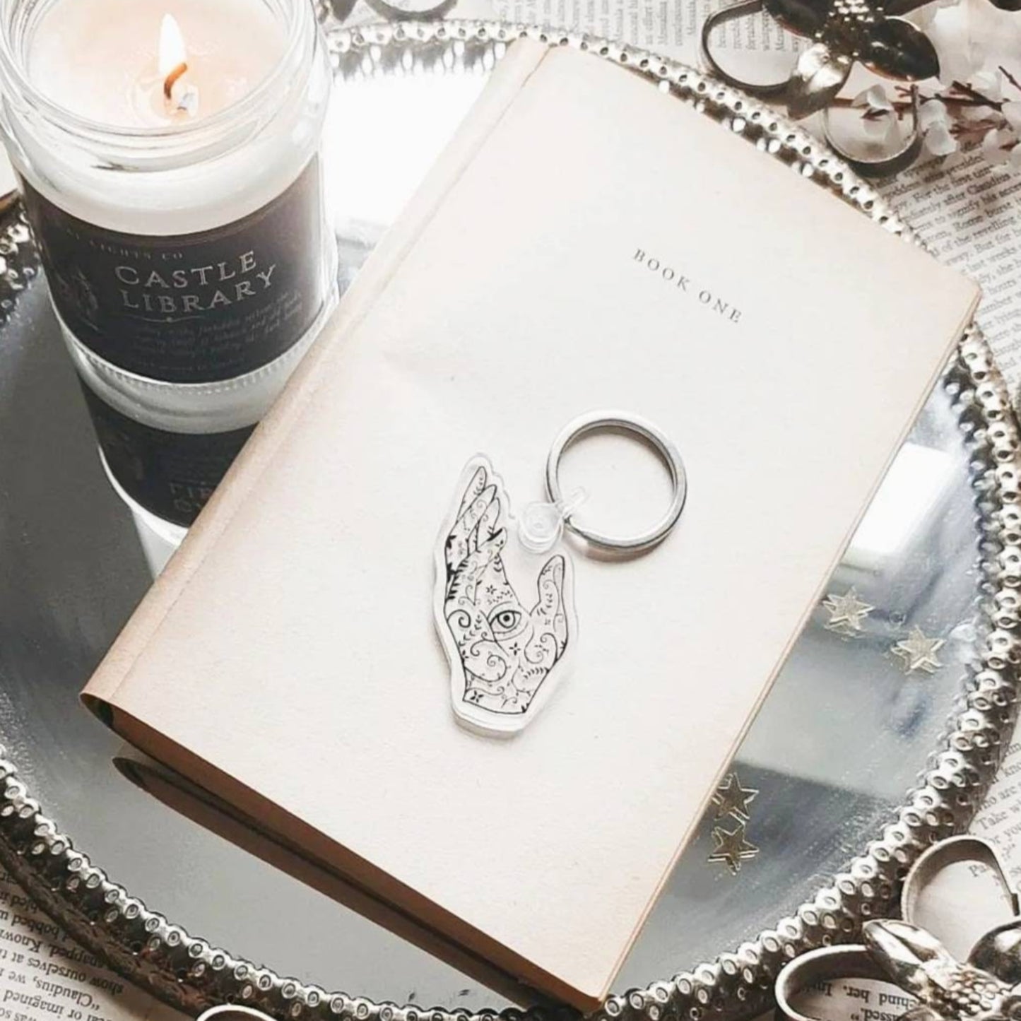 ACOTAR Feyre's tattoo keyring - officially licensed by Sarah J. Maas
