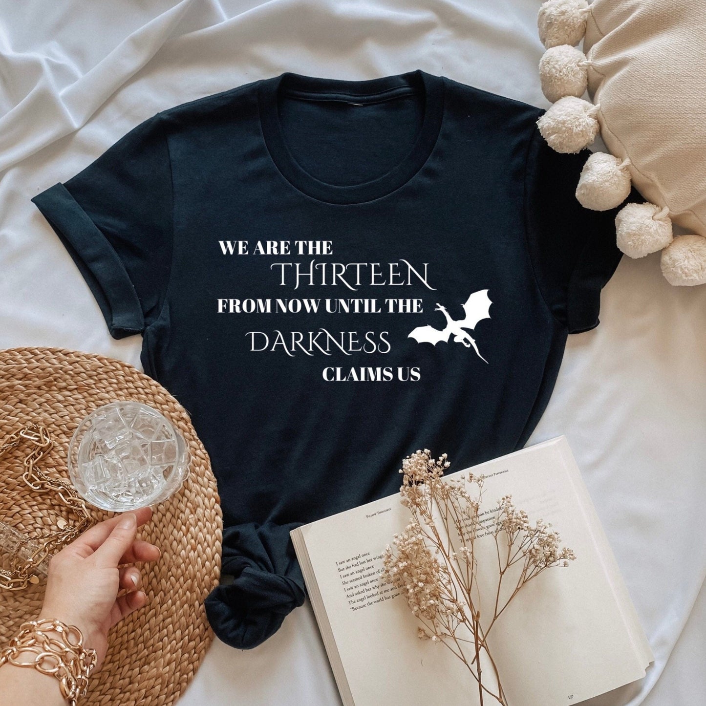 Throne of glass "The thirteen" cotton t-shirt - officially licensed by Sarah J Maas