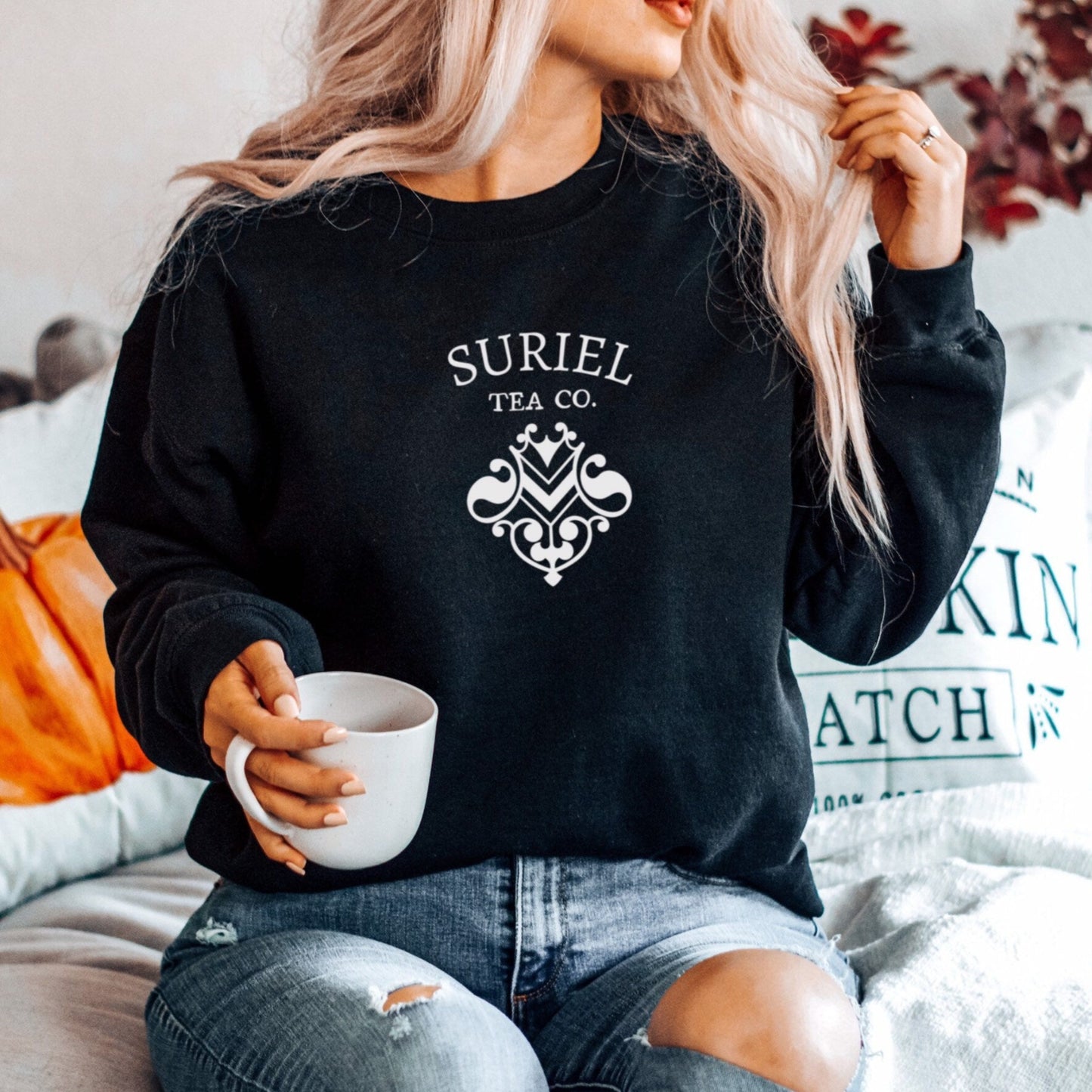 ACOTAR suriel tea co crewneck sweatshirt - - officially licensed by Sarah J. Maas