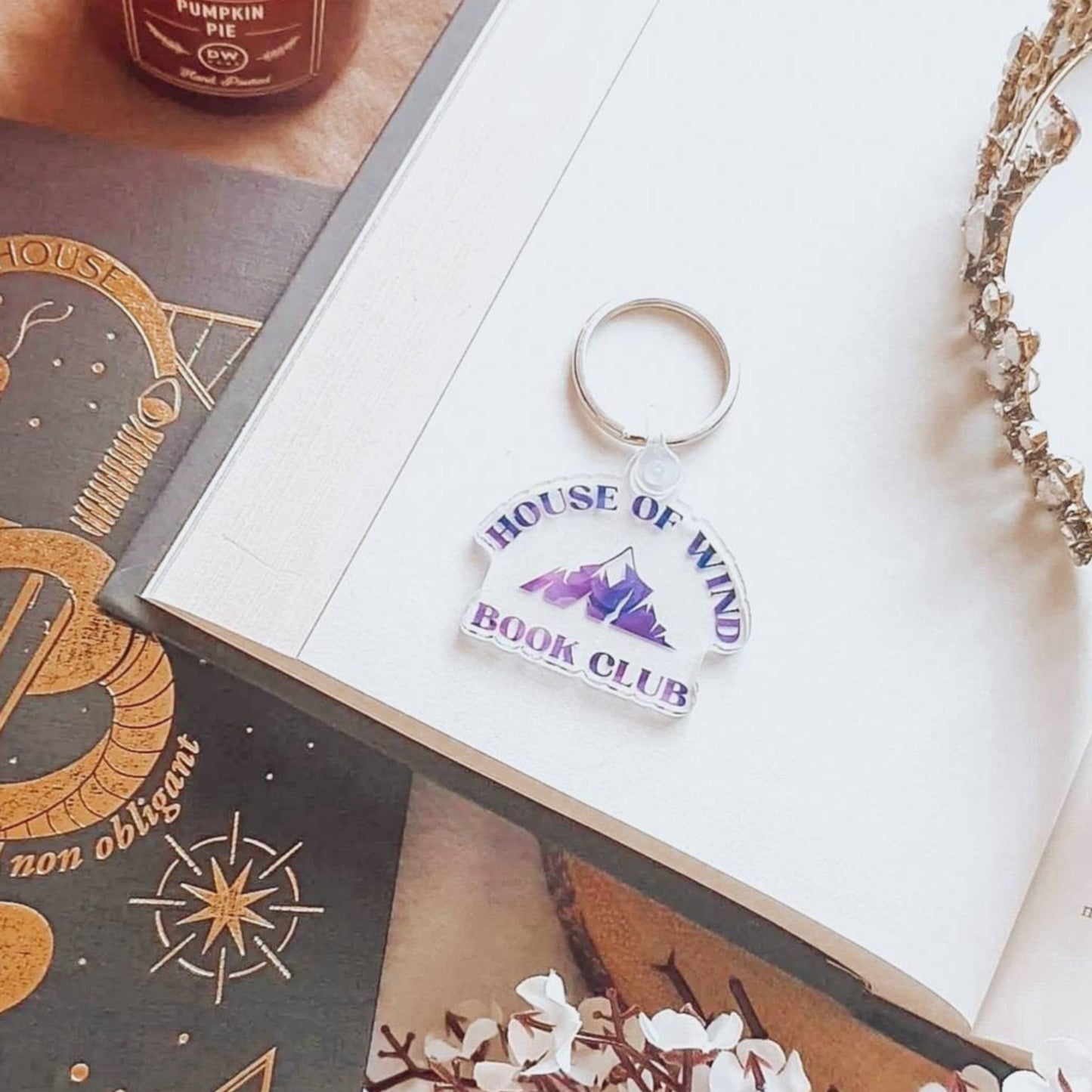 ACOTAR house of wind book club keyring - officially licensed by Sarah J. Maas