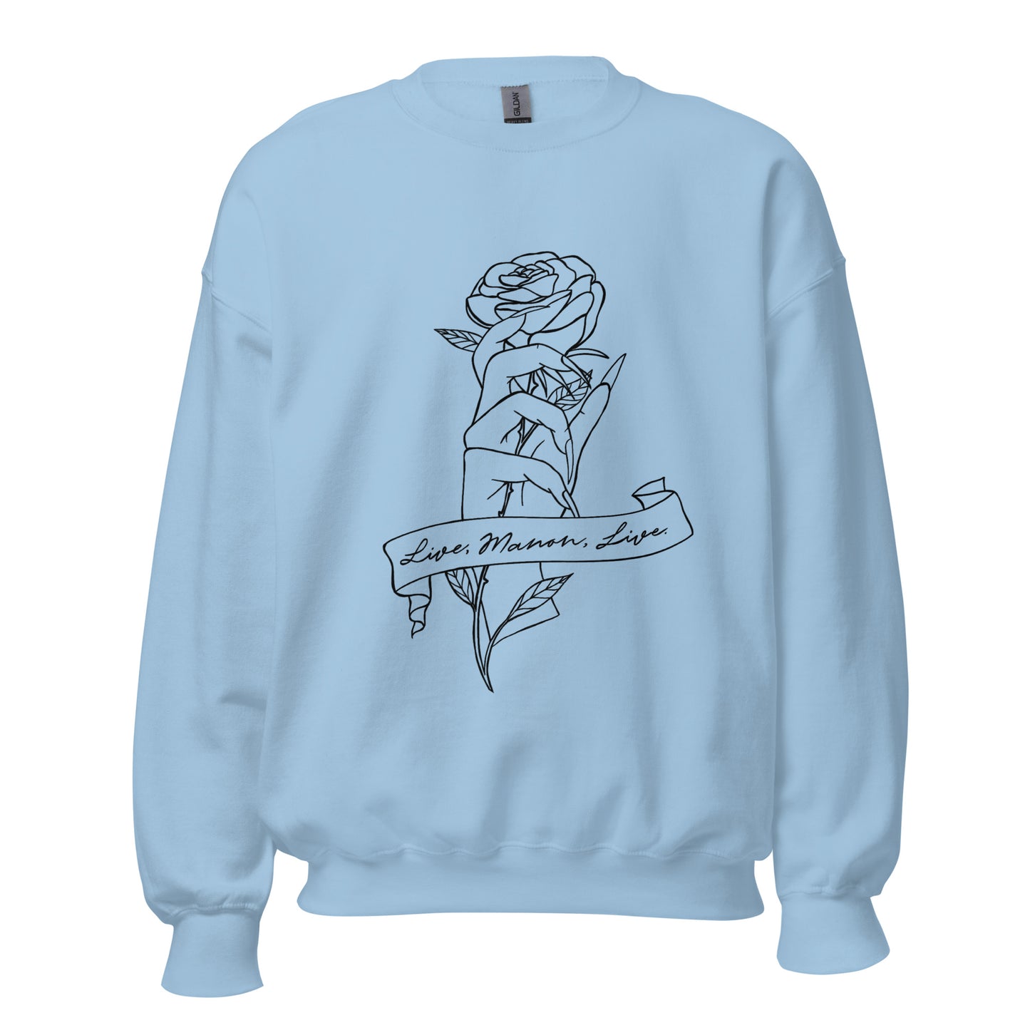 Throne of glass "Live, Manon, Live" officially licensed crewneck sweatshirt
