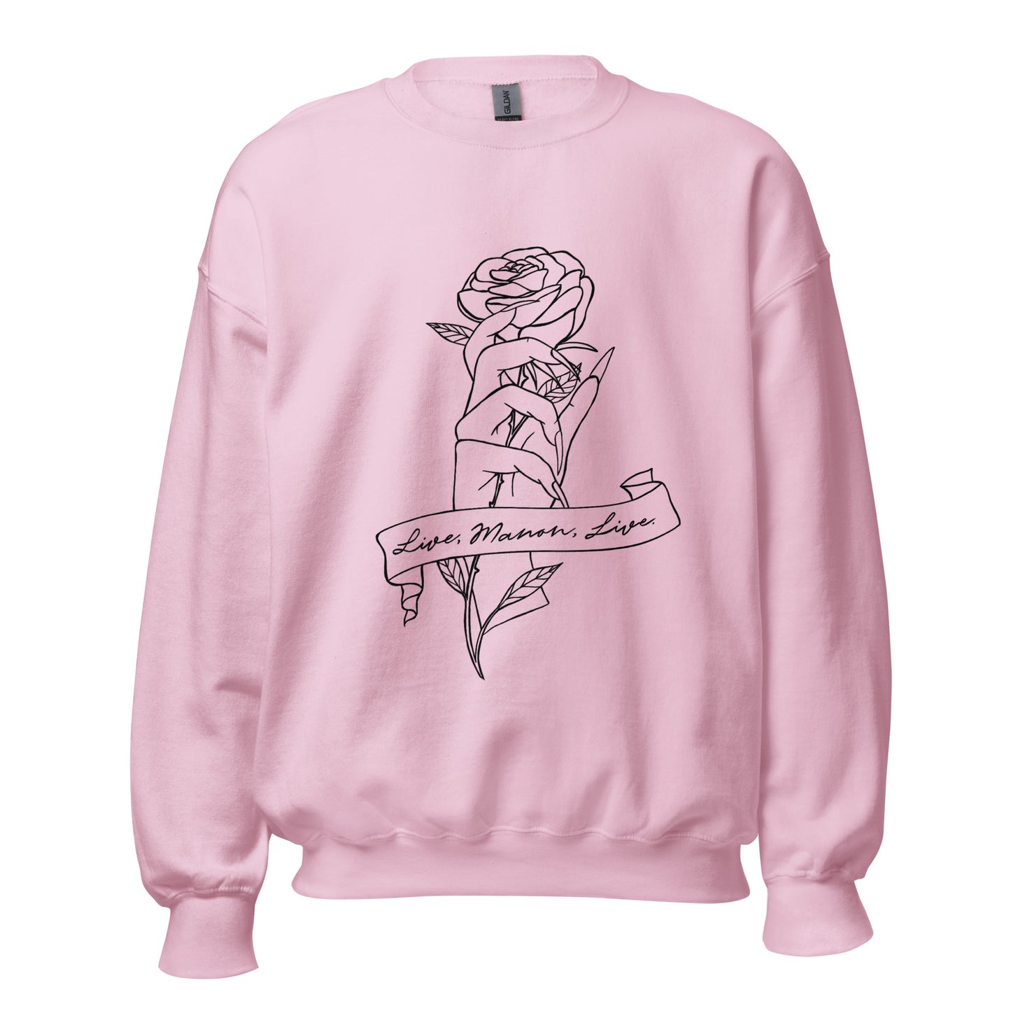 Throne of glass "Live, Manon, Live" officially licensed crewneck sweatshirt