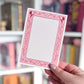 Pink and cream dragon and vine notepads