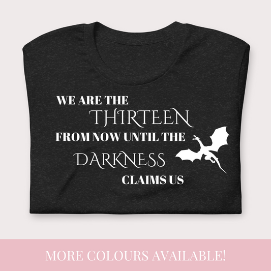 Throne of glass "The thirteen" cotton t-shirt - officially licensed by Sarah J Maas