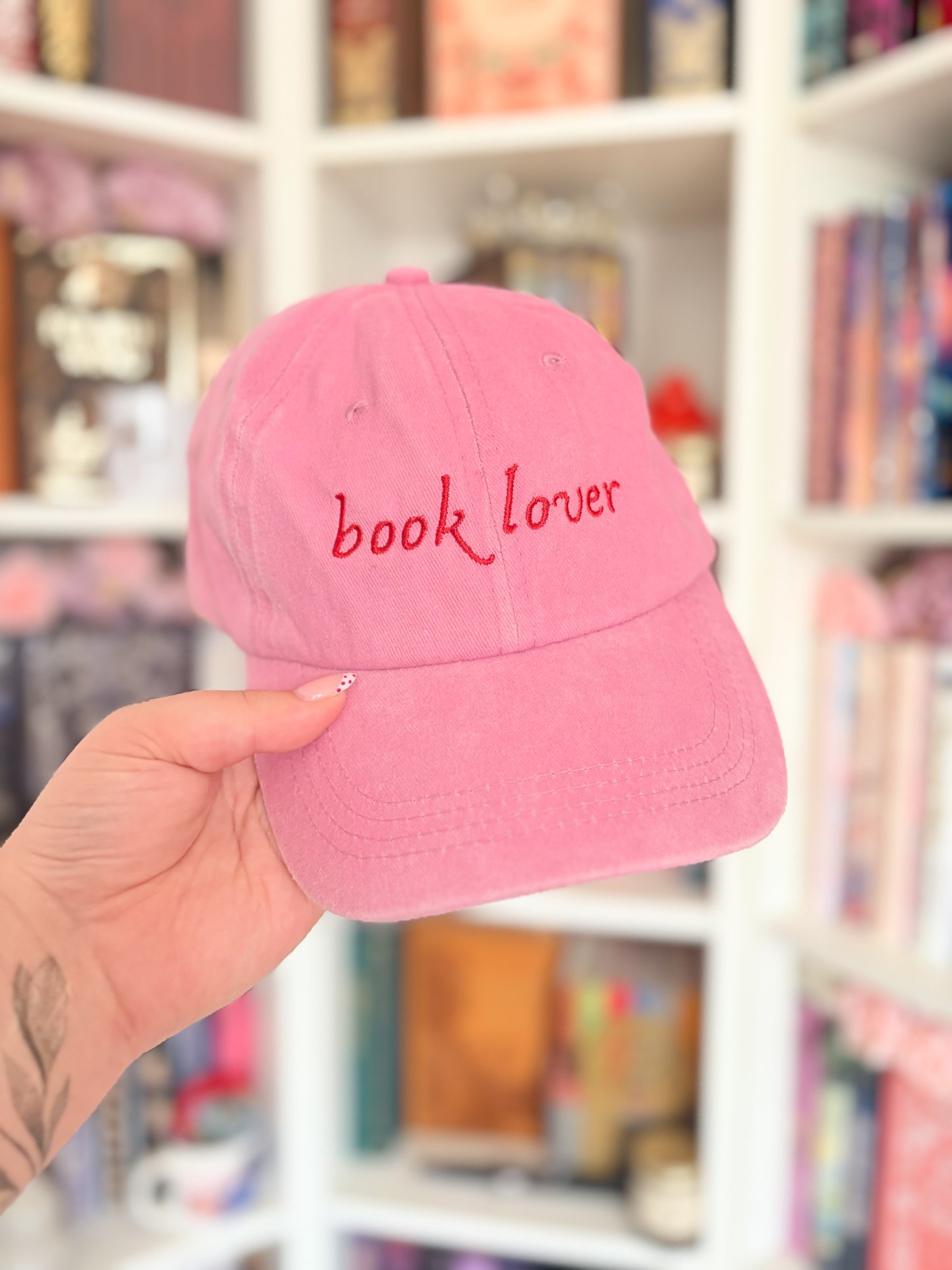 Book lover embroidered cap