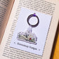 Books and butterflies cottagecore keychain