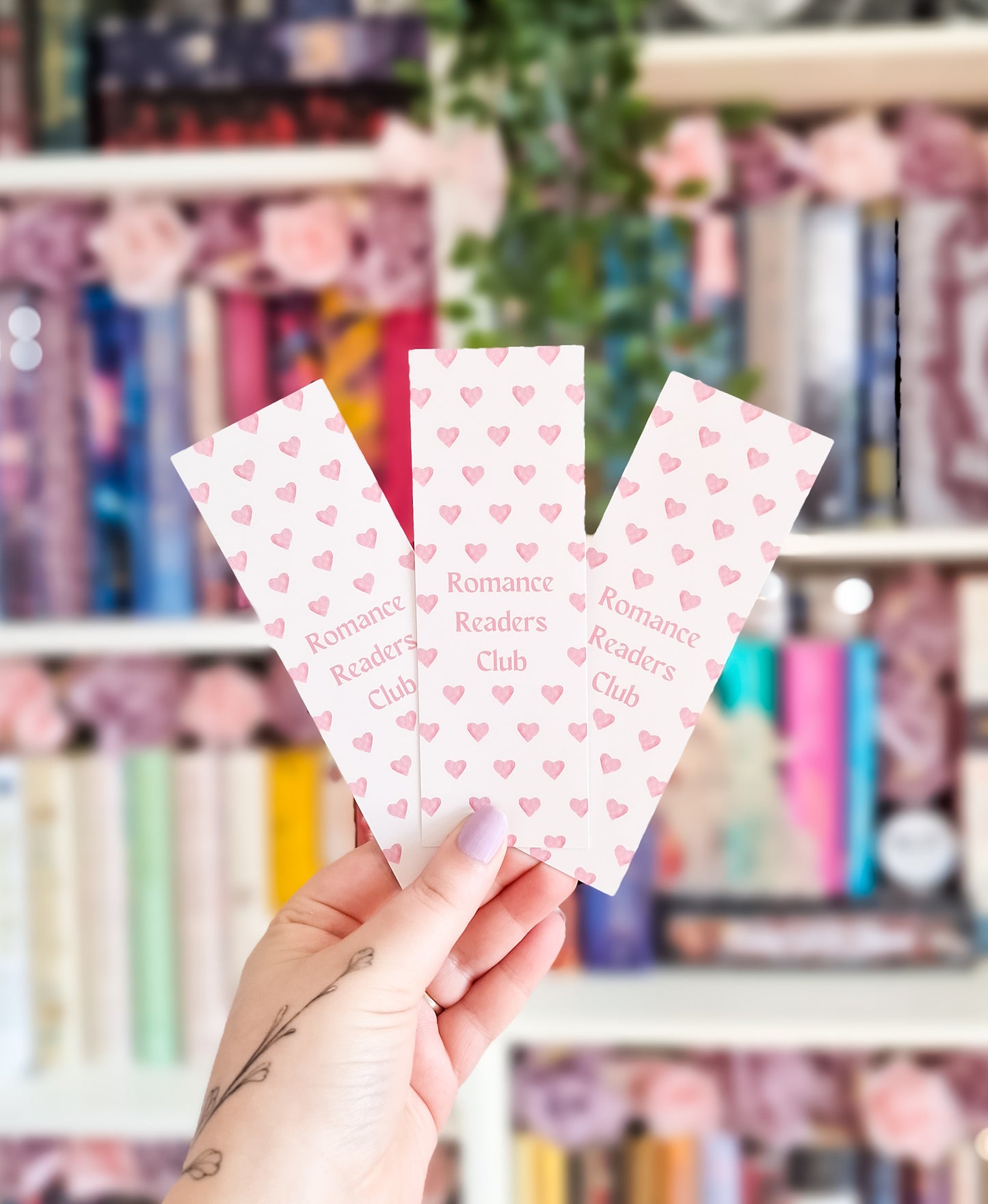 Romance readers club bookmark