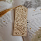 wood engraved dragons bookmark