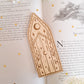 Fairy door engraved wooden bookmark