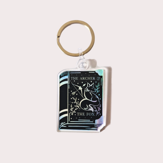 Archer and the fox once upon a broken heart bookish keyring