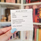 Book review sticky notepad post its - leftover from 2025 advent calendar