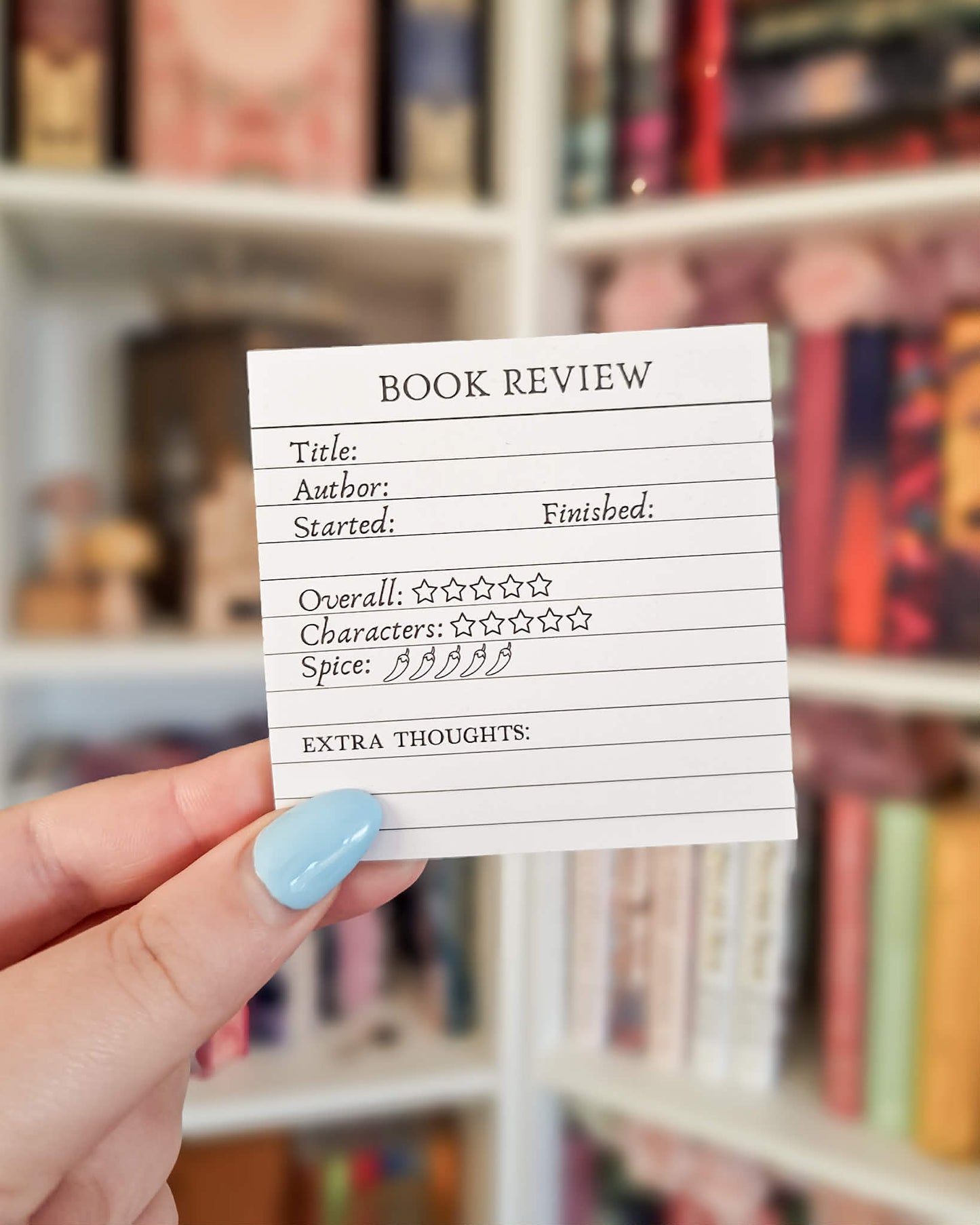 Book review sticky notepad post its - leftover from 2025 advent calendar