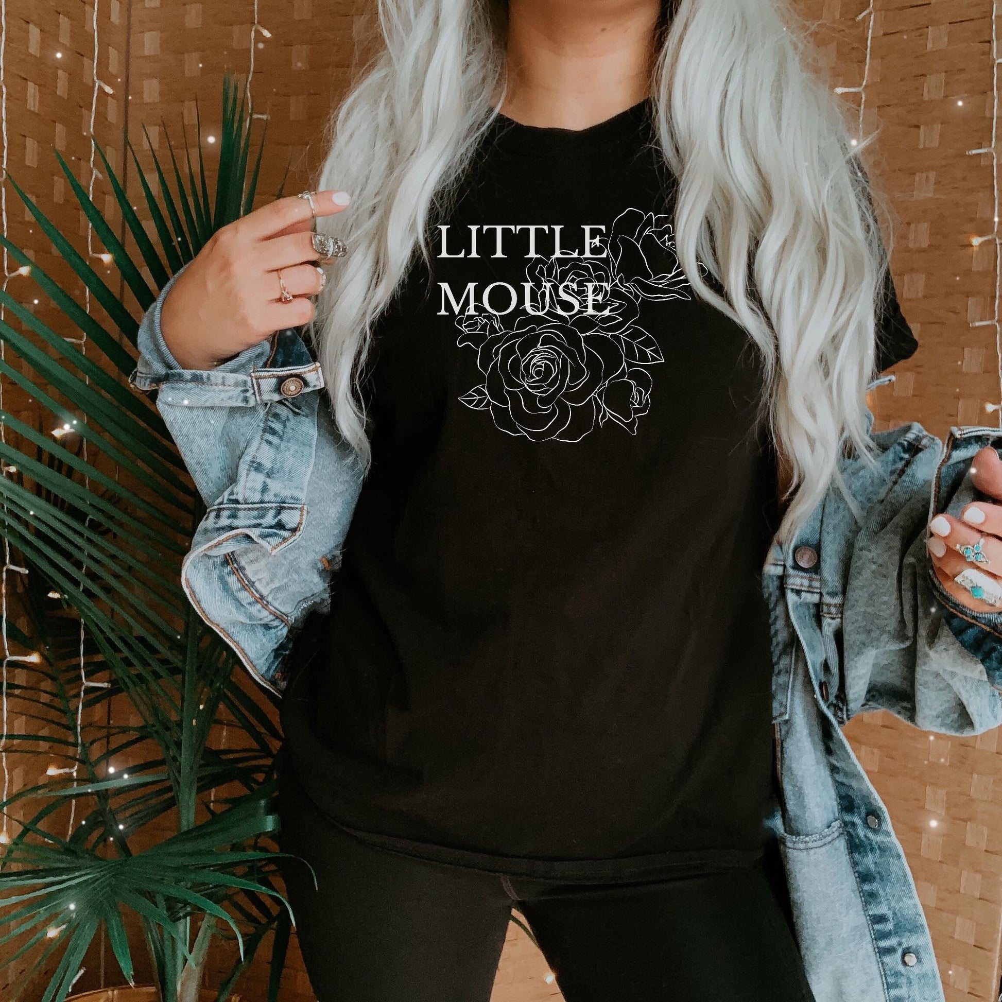 Haunting Adeline inspired t-shirt with Little Mouse and rose design. –  Romantasy Designs
