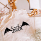 Book dragon cotton tote bag