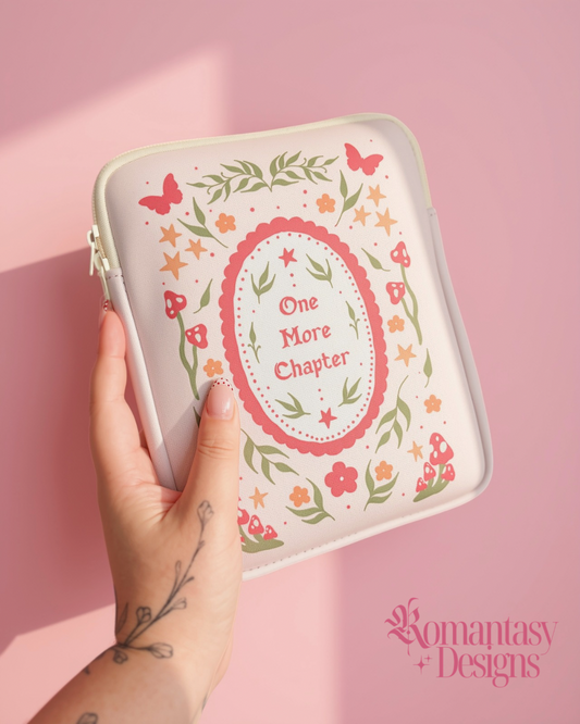 One more chapter book / kindle sleeve medium size book sleeve pouch