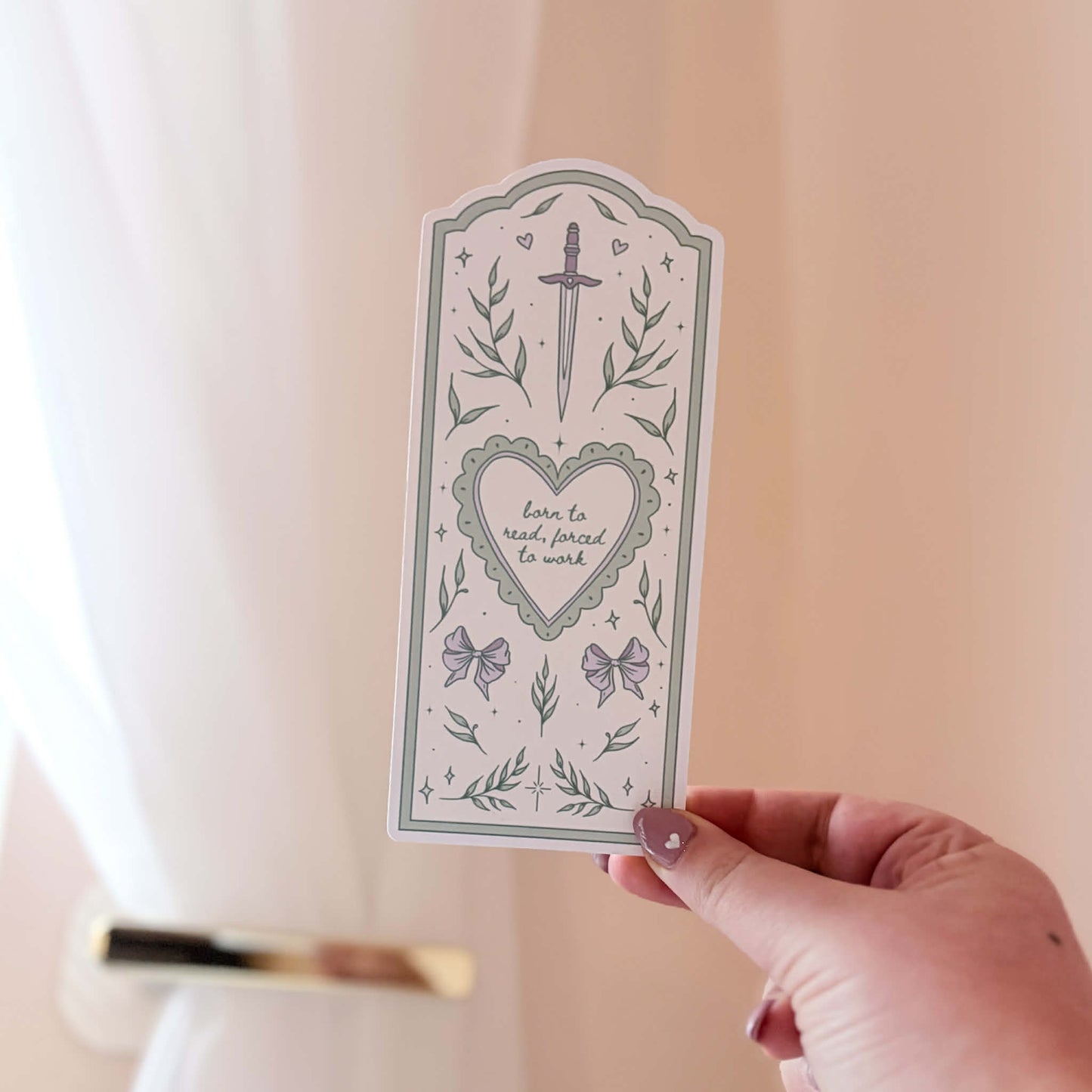 born to read forced to work bookmark