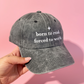 Born to read forced to work embroidered cap