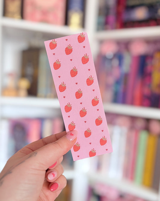 strawberry bookmark