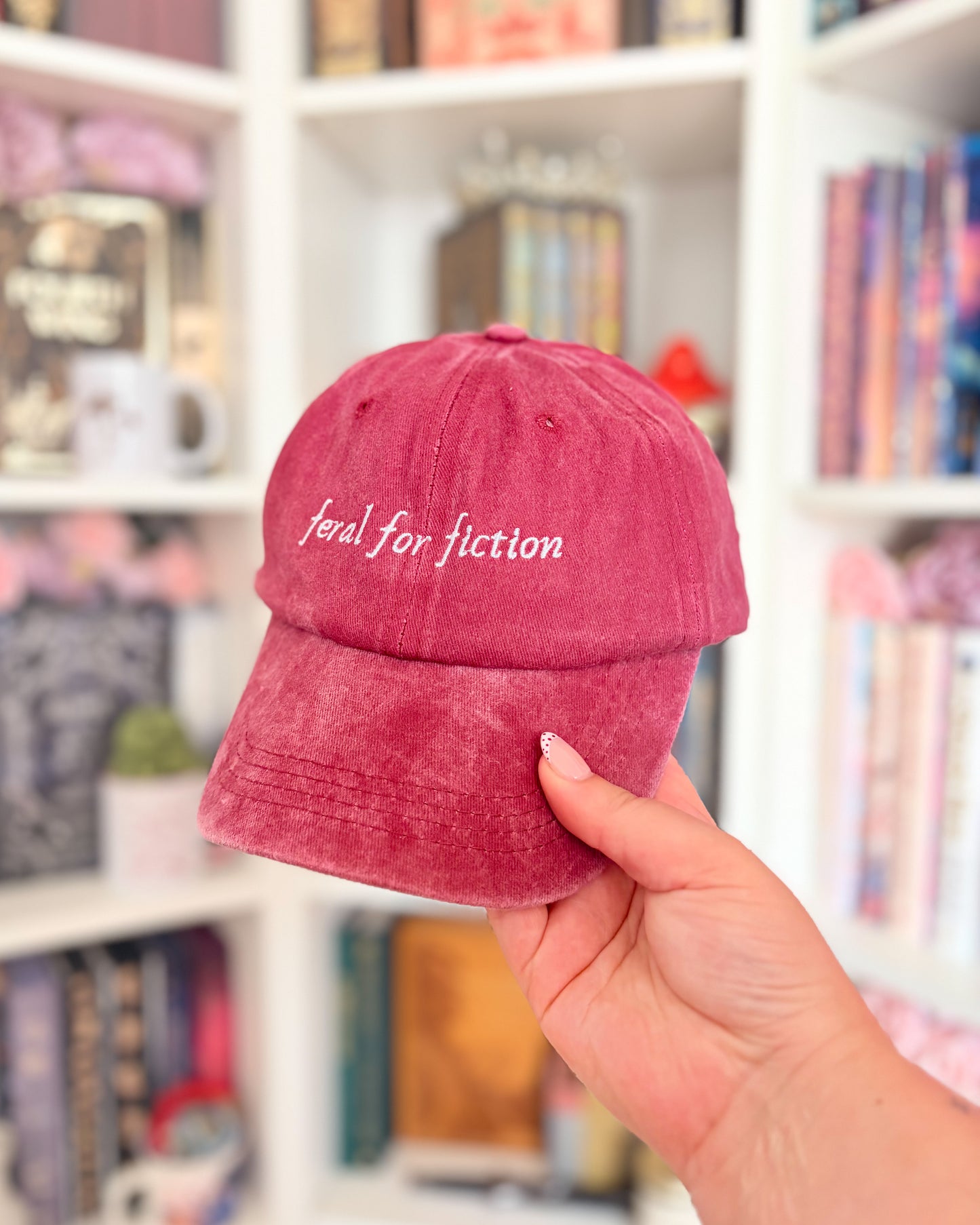 Feral for fiction embroidered cap