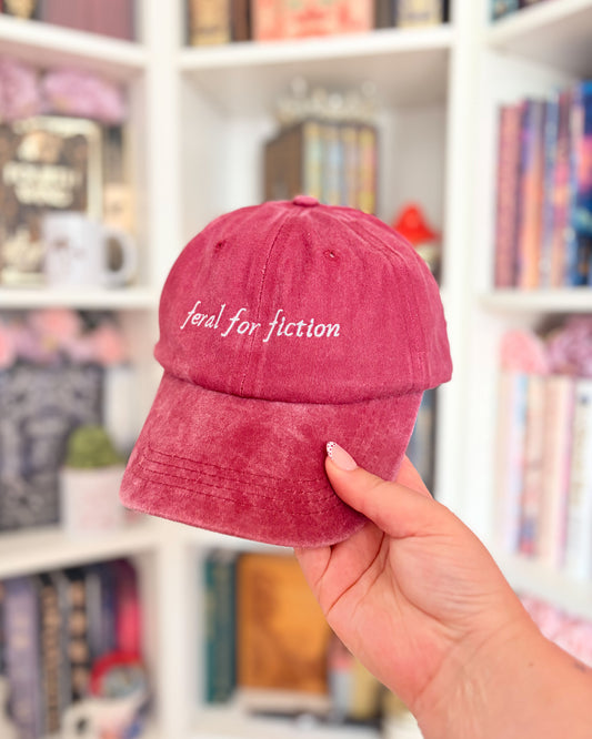 Feral for fiction embroidered cap