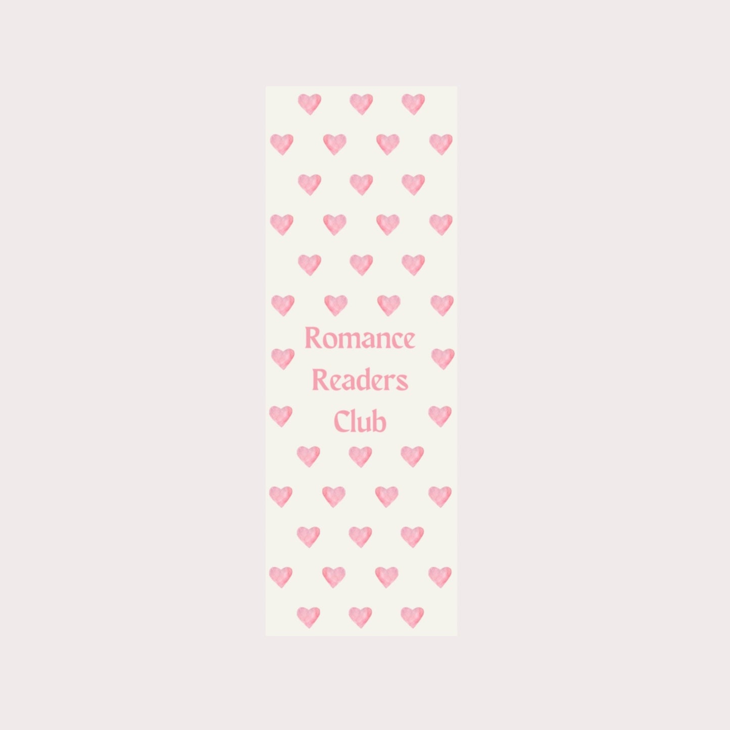 Romance readers club bookmark