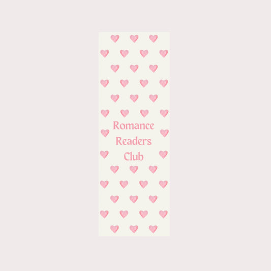 Romance readers club bookmark
