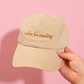 Rather be reading embroidered cap