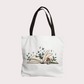 Books and butterflies tote bag