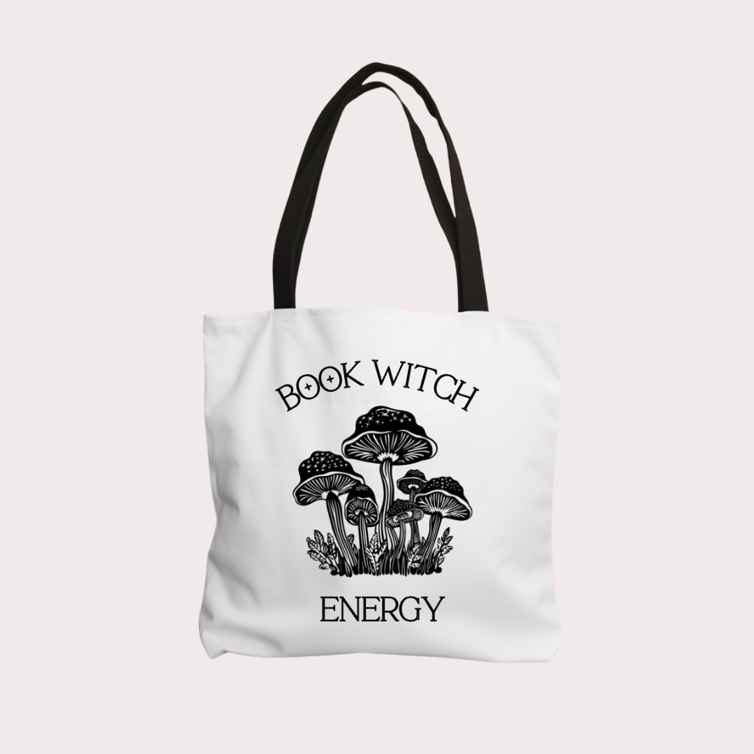 Book witch energy tote bag