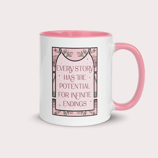 Once upon a broken heart inspired 11oz pink ceramic coffee mug