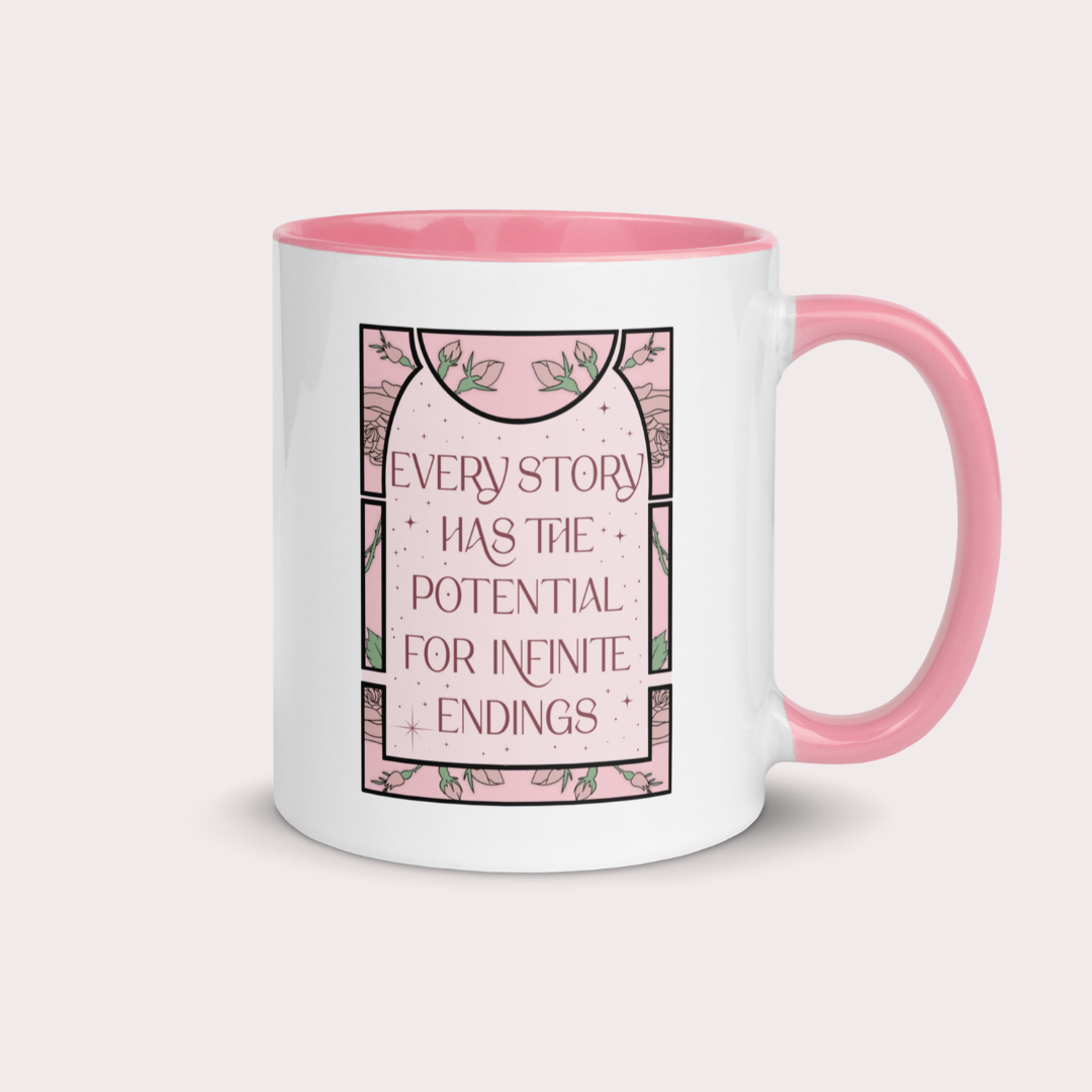 Once upon a broken heart inspired 11oz pink ceramic coffee mug