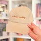 Rather be reading embroidered cap