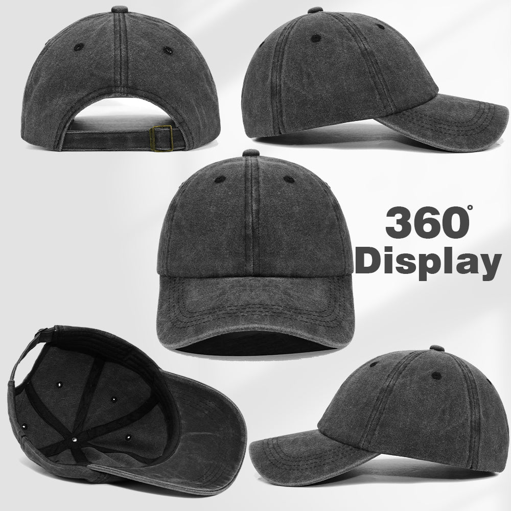 Barely tolerable embroidered cap