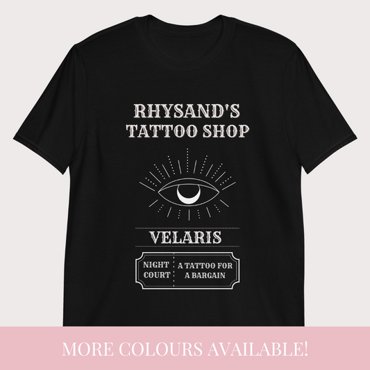 ACOTAR Rhysand's tattoo shop t-shirt