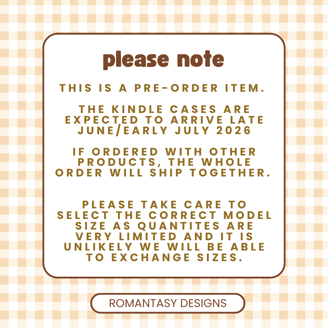 PRE-ORDER reading in progress kindle case